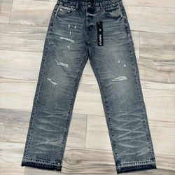 Purple jeans Baggy Black tag Gray, Size 32, Brand new
