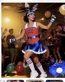 Hoop toons adult Halloween costume new size large