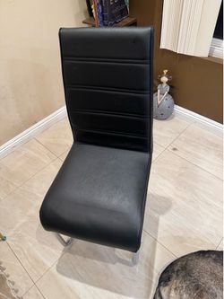 Pu leather dinning chairs two pieces
