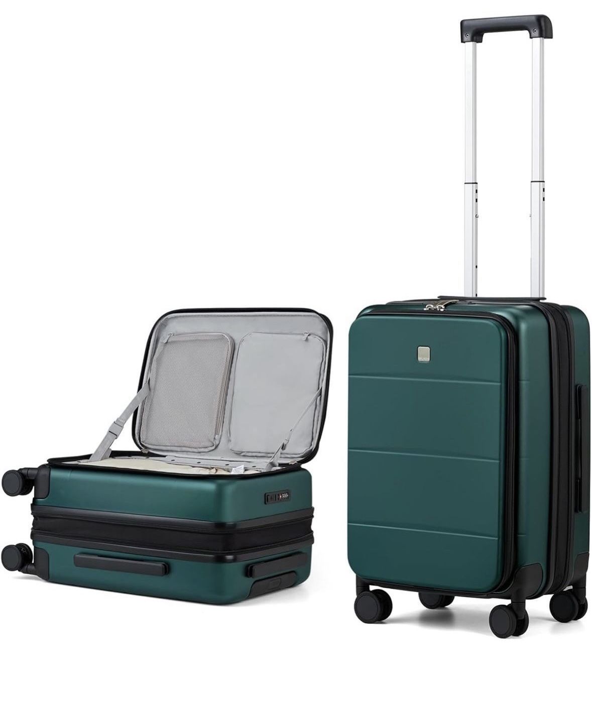 Open Box MILADA Expandable Carry On Luggage 22x14x9 Airline Approved Top Opening Hard Shell Suitcases TSA Carry On Luggage With Wheels 20 inch