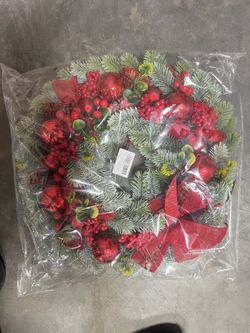 Christmas Flower Vine Circle Decoration