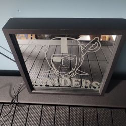 Raiders 12" X 12" Engraved Mirror