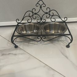 Dog Feeding Bowl Set