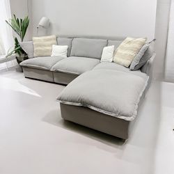 Light Gray Cloud Sectional 