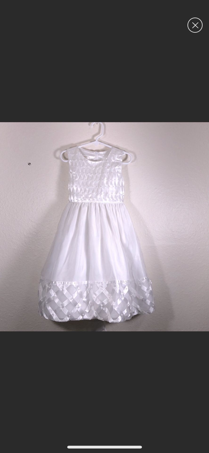 Special Occasion/Formal Girls White Dress