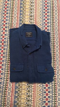 Abercrombie & Fitch Blue Button-Up Shirt XL