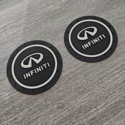 Brand New 2PCS INFINITI Rubber Car Cup Holder Pad Water Cup Slot Non-Slip Mat Universal