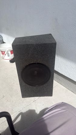 Power bass subwoofer with box