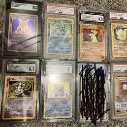 Vintage Pokemon Cards Graded Slabs Wotc Psa Cgc