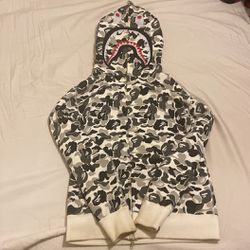 Bape Zip Up Hoodie Size Small