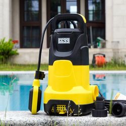 Brand new in box   1.5HP Sump Pump Submersible Water Pump 4500GPH High Flow with Adjustable Float Switch to Drain Clean/Dirty Water for Pools Garden P