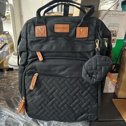 New Black Diaper Bag
