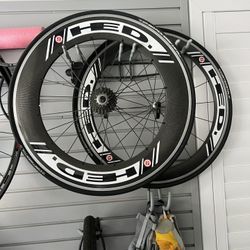 HED Jet 6 /  Jet 9 Aero Wheel Set 60mm 90mm Carbon Fiber