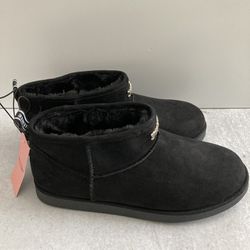 Néw women’s juicy couture fur lined boots Sz 8