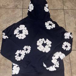 Navy Blue DenimTear Hoodie