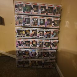 Display Case And Funko Pops For Sale