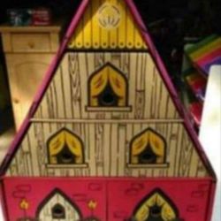 Vintage cardboard doll Storage house
