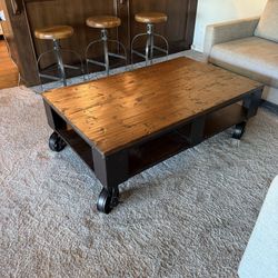 Coffee Table And Barstools