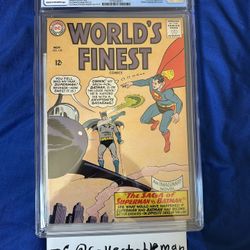 World's Finest Comics #153 Batman slapping Robin panel  DC Comics CGC 6.0