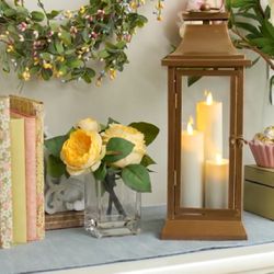 Luminara 19” Heritage Tri-Candle Indoor/Outdoor Lantern