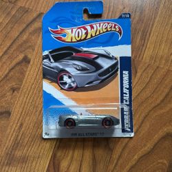 Hot Wheels 2012 All Stars Silver Ferrari California