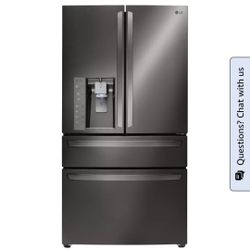 Black Stainless Steel Counter Depth Refrigerator LG