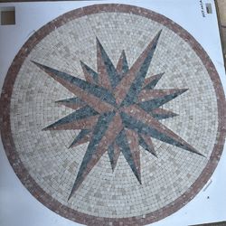 40” Round Stone Medallion