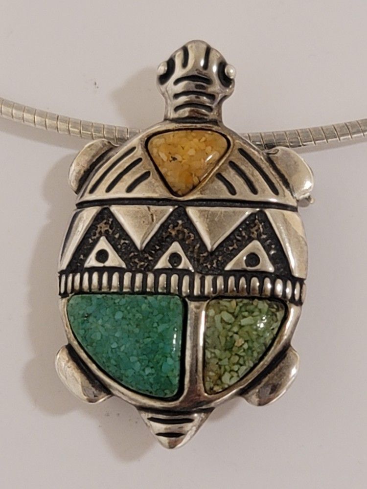 Sterling Silver Southwestern Pendant/Pin