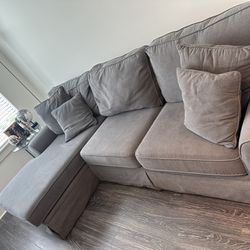Gray Sectional Couch - Super Comfy!