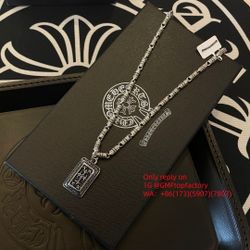 C.hrome H.earts Necklace