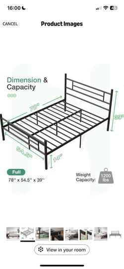Bed frame + free mattress