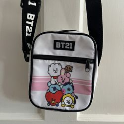 BT21 Passport Small Crossbody Bag Hot Topic All Characters Zipper Pouch Purse