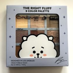 BT21 The Creme Shop Right Fluff Eyeshadow Palette 9 Colors NEW RJ
