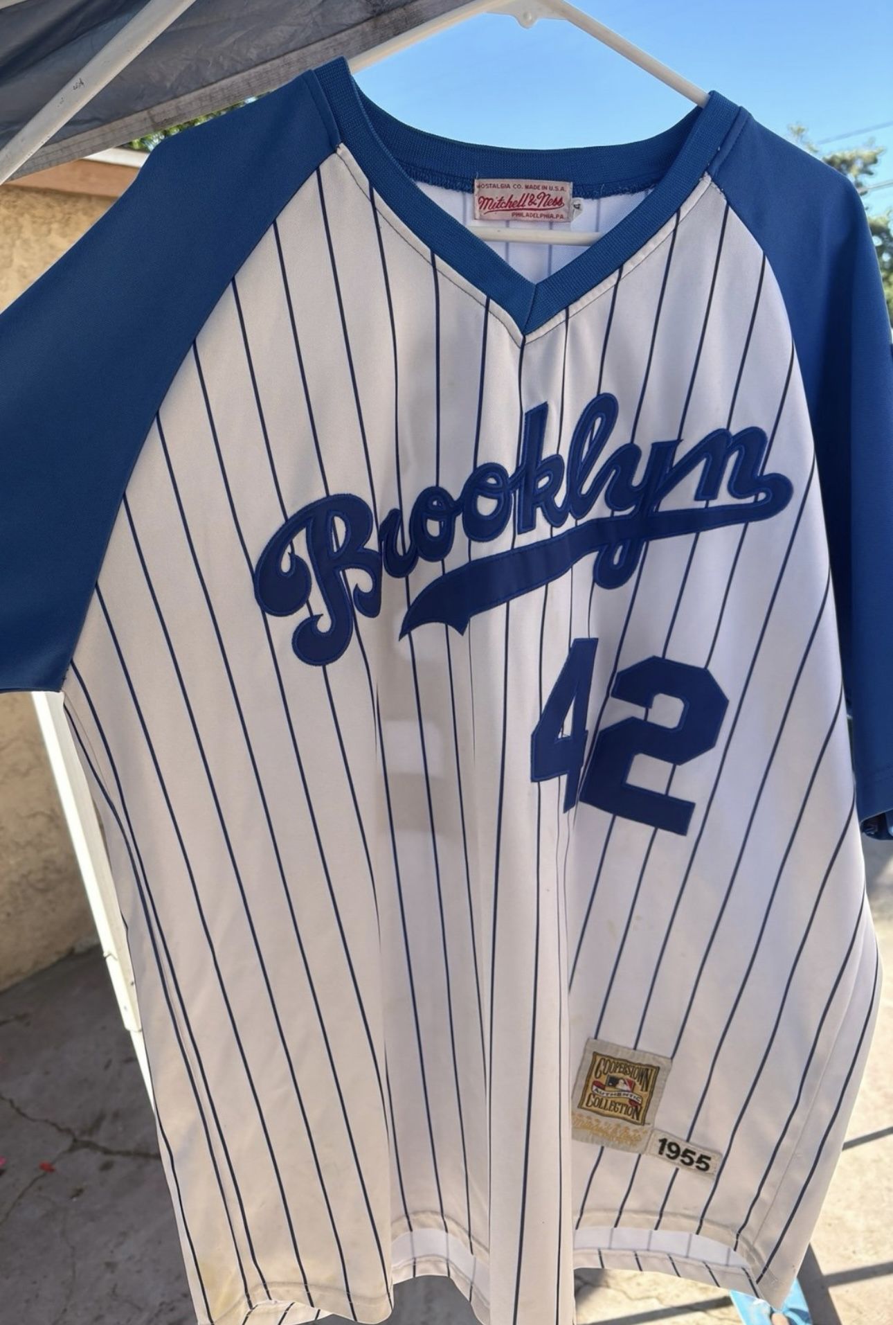 Mitchell and Ness 1955 Brooklyn Dodgers Jackie Robinson Jersey