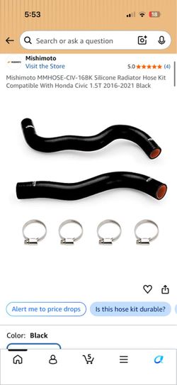 Mishimoto Silicone Radiator Hose Kit Honda Civic 1.5T