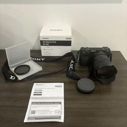 Sony A6400 Camera With Sigma 18-50mm F2.8 Lens