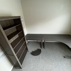 IKEA OFFICE DESKS AND MATCHING BOOKCASE