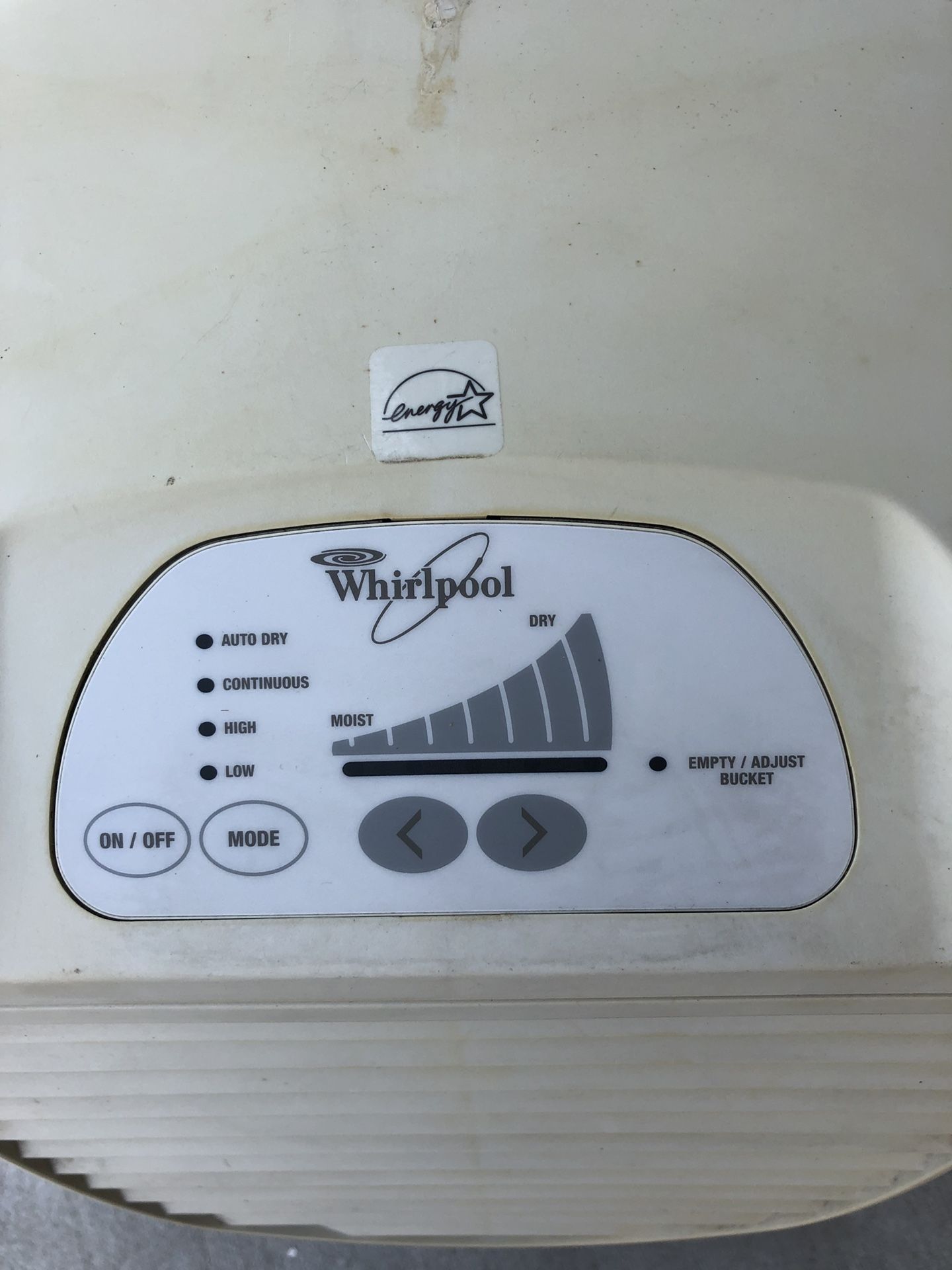 Whirlpool Dehumidifier