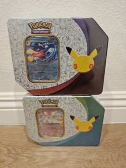 Pokemon 30th anniversary celebration tins