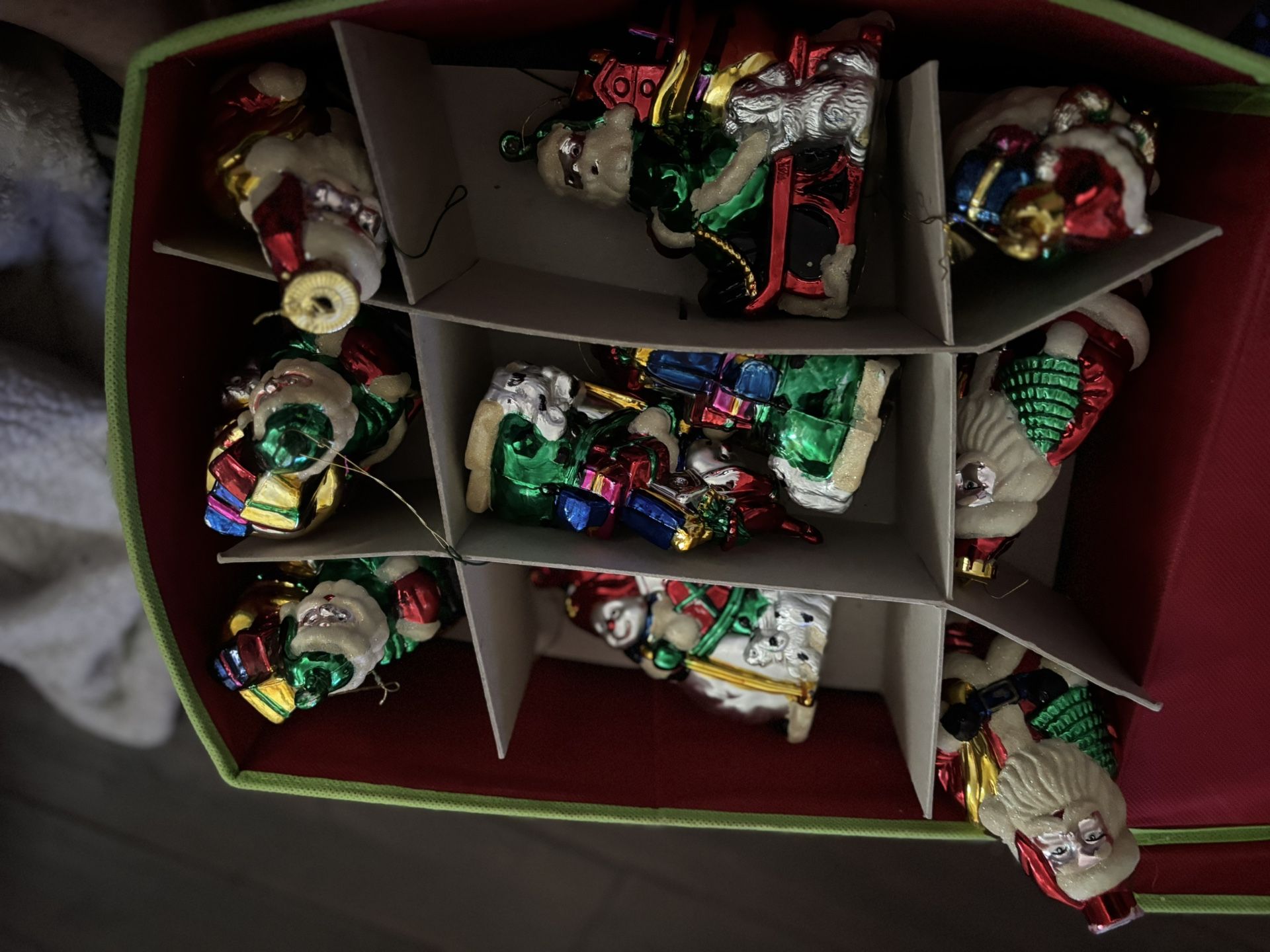 Vintage 20 Piece Set of Shatterproof Handblown And Hand painted Ornaments