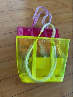 clear waterproof tote