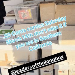 Massive Comic book blowout .50cents Comics!
