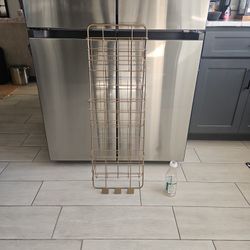 Tall Hanging Wall Basket And 3 Hooks 