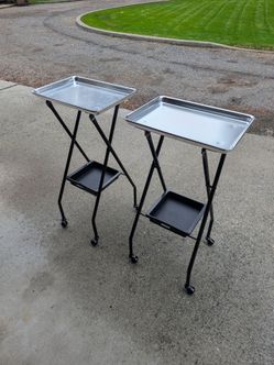 Aluminum color folding tray (2)