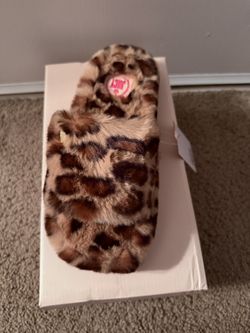 Leopard Print Juicy Couture Slippers