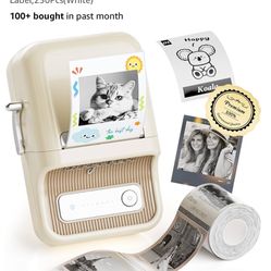 NIIMBOT Sticker Printer, B21 Pro Portabel Sticker Maker, Bluetooth Label Maker, 300DPI HD Label Printer for Photos, Notes, Study Graphics, Memo Maker,