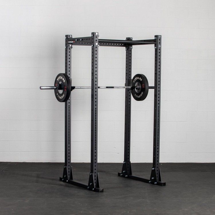 Titan X-3 Flat Foot Weightlifting Rack with Accessories