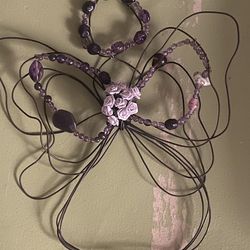 Amethyst Handmade Angel (wall Art)