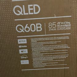 SAMSUNG 85-Inch Class QLED Q60B Series - 4K UHD Dual LED Quantum HDR Smart TV with Alexa Built-in (QN85Q60BAFXZA