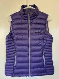 Patagonia Down Puffer Vest Jacket  Purple Women’s Size S
